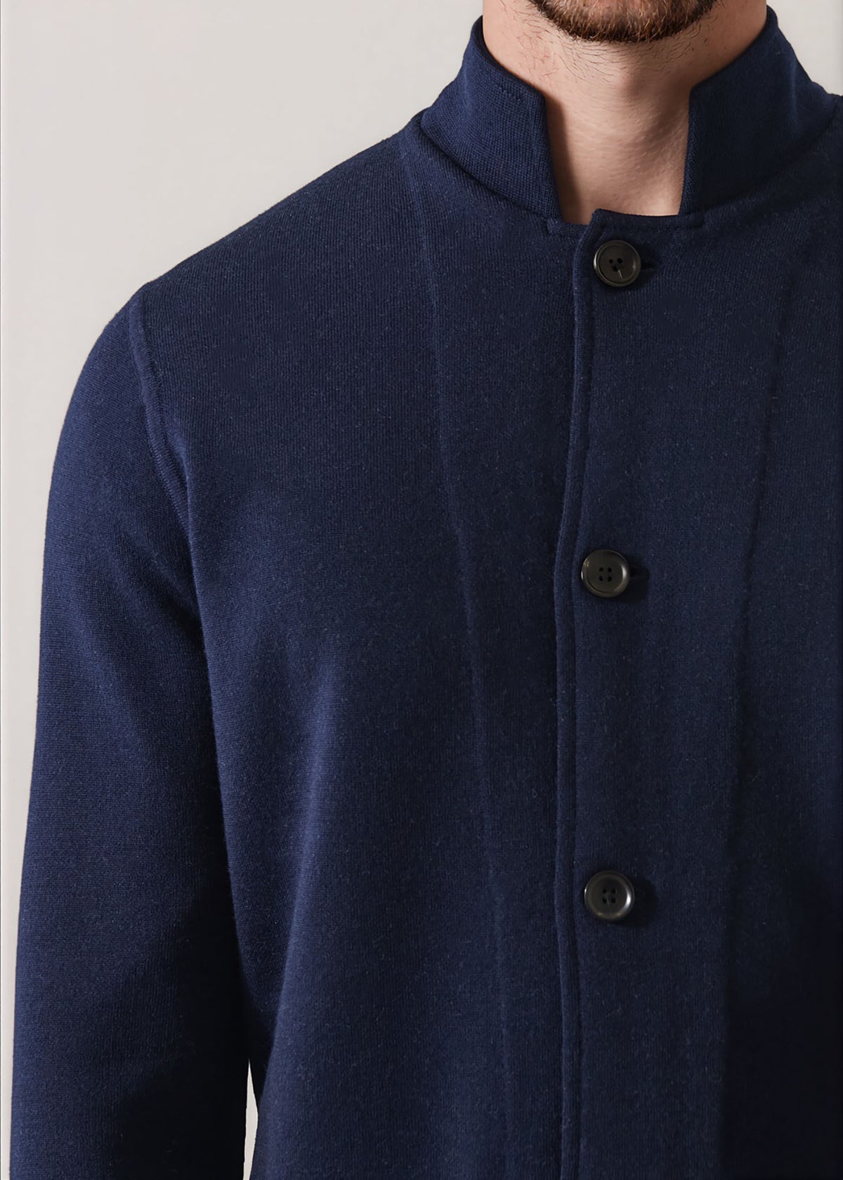 Double Face Merino Button Front Jacket - PATRICK ASSARAF