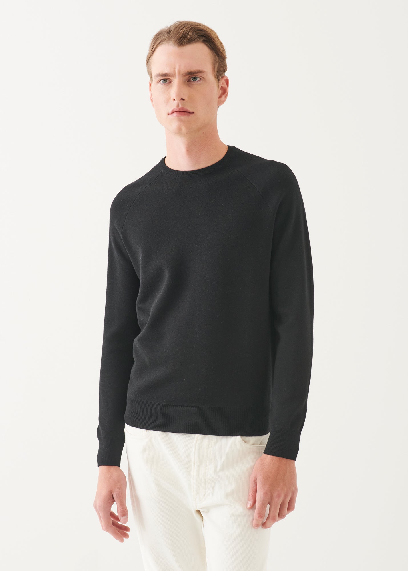 Double Face Merino Raglan Crewneck