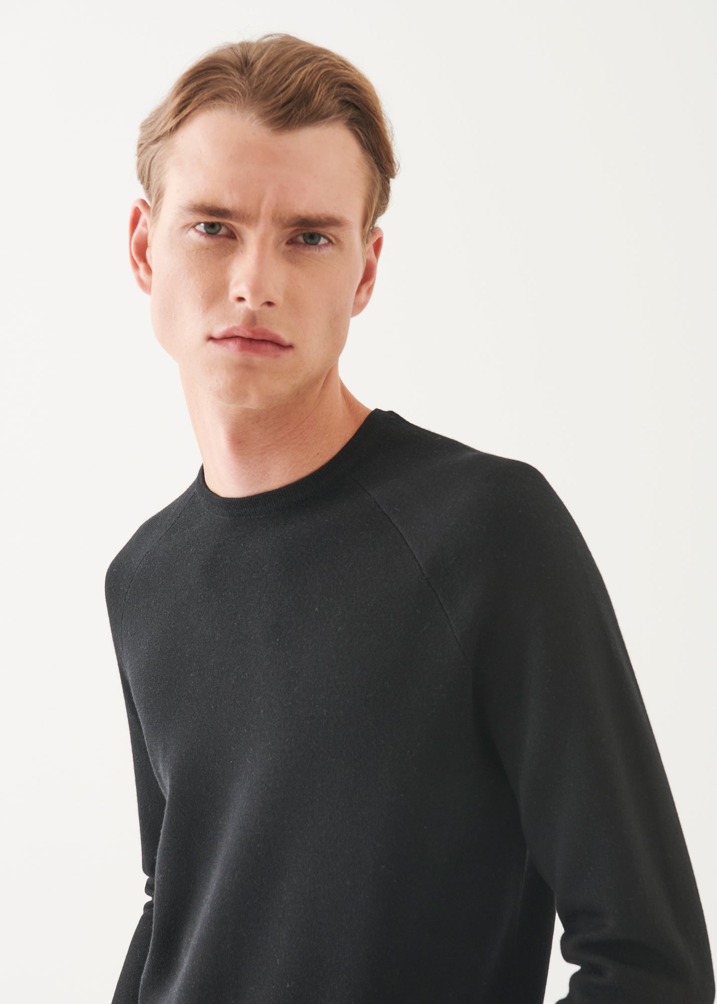 Double Face Merino Raglan Crewneck
