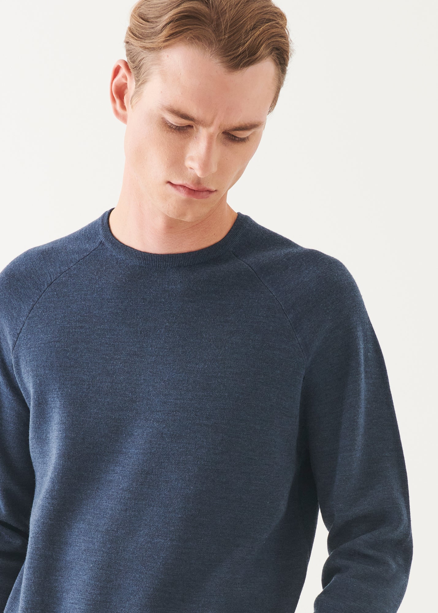 Double Face Merino Raglan Crewneck