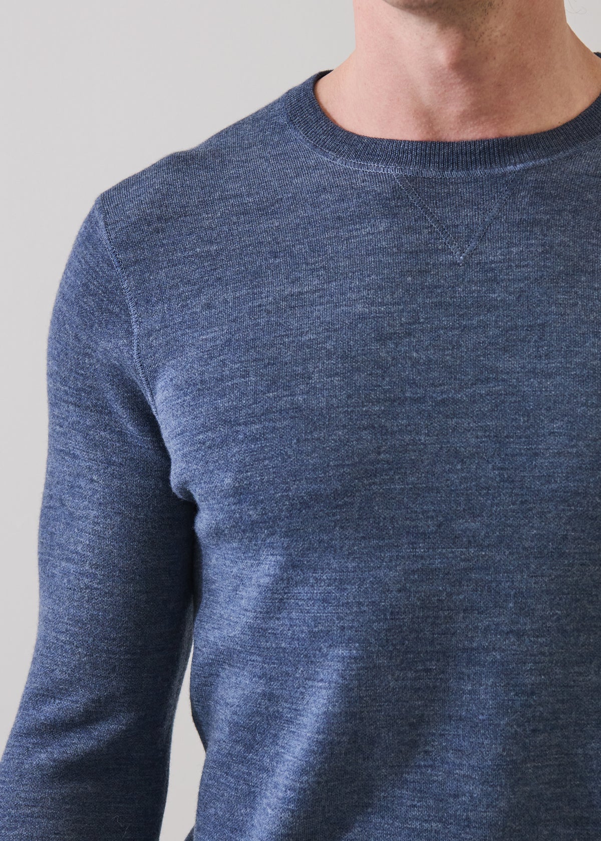 Double Face Merino Wool Crewneck - PATRICK ASSARAF