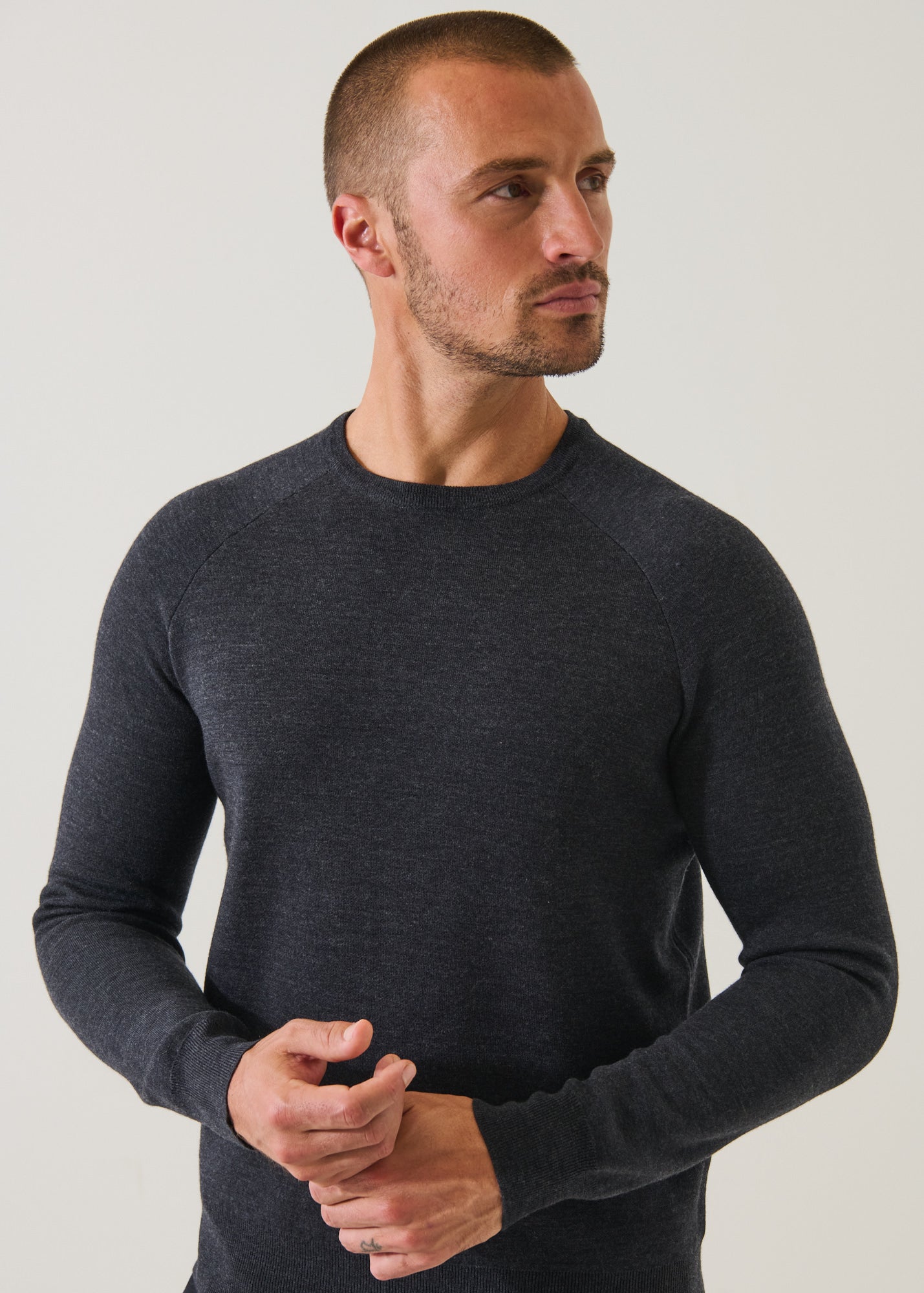 Double-Face Crewneck Sweater