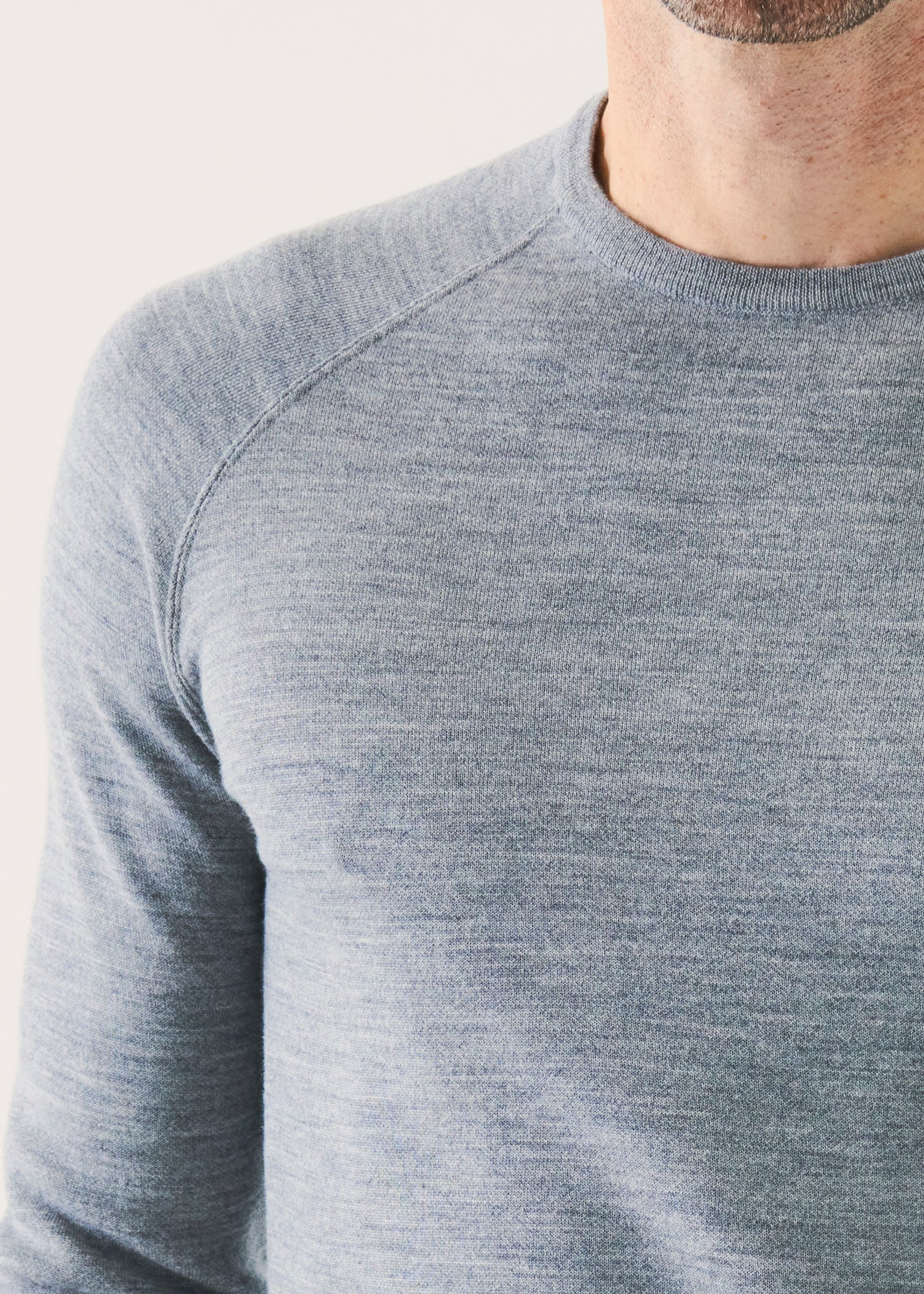 DOUBLE-FACE CREWNECK SWEATER | PATRICK ASSARAF.