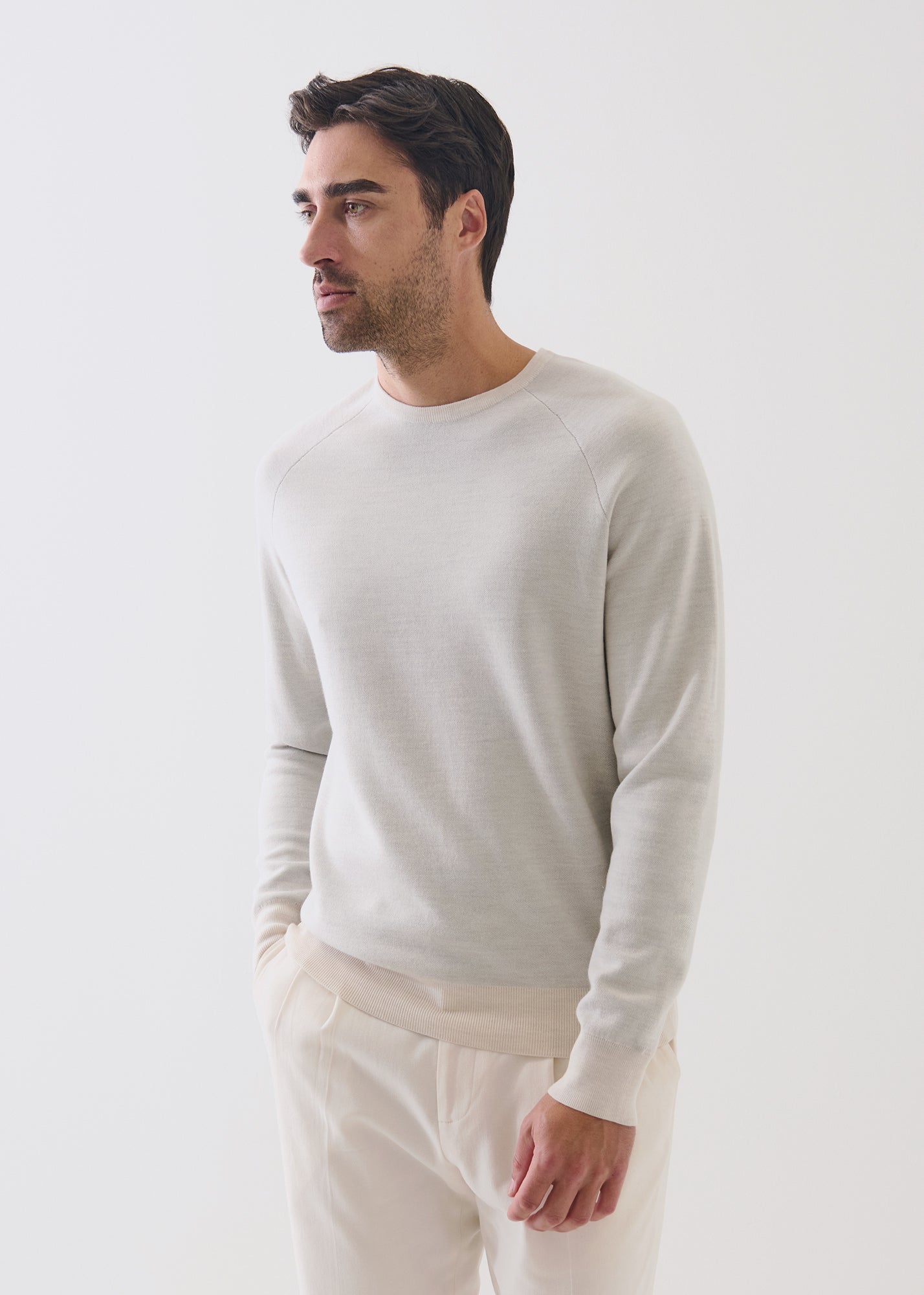 Double-Face Crewneck Sweater