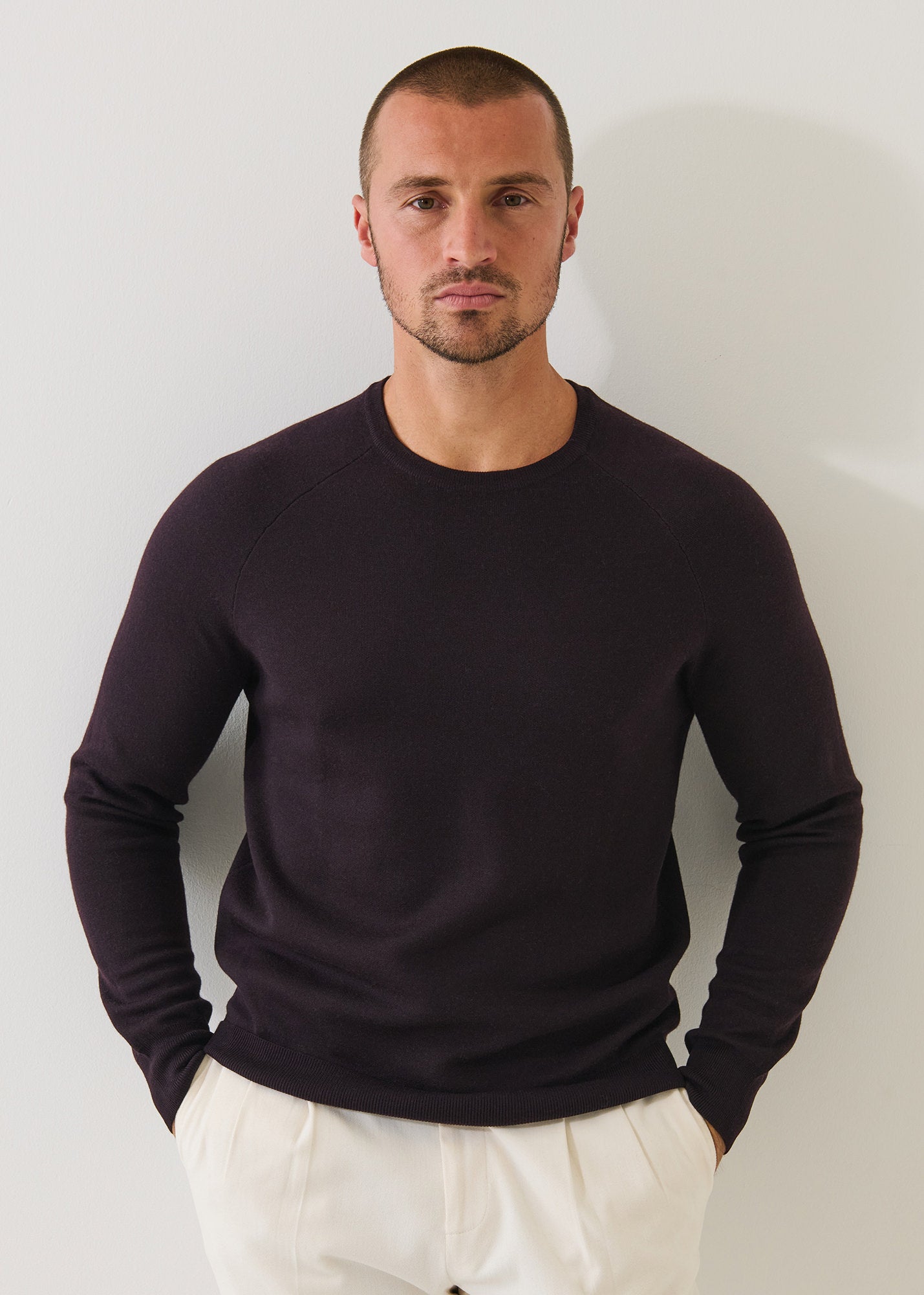 Double-Face Crewneck Sweater