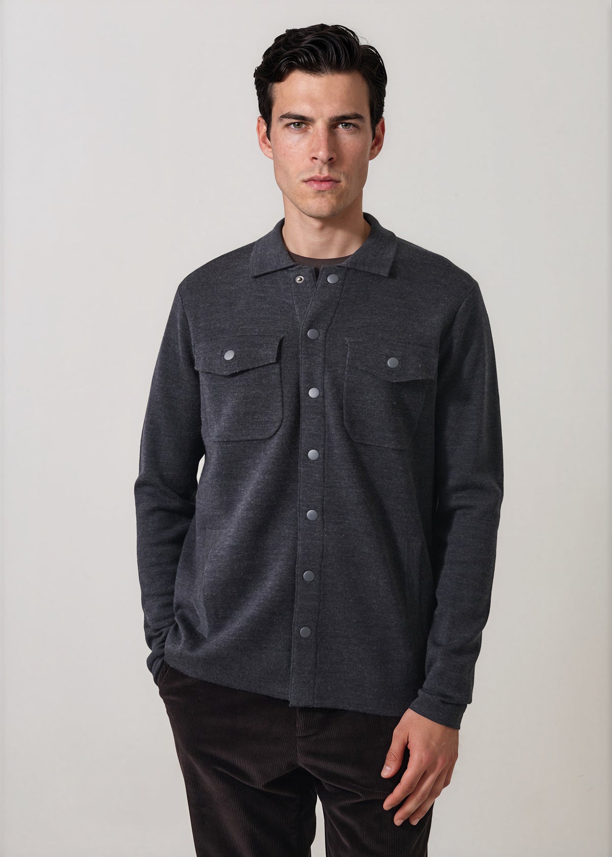 Double Face Merino Wool Utility Jacket - PATRICK ASSARAF