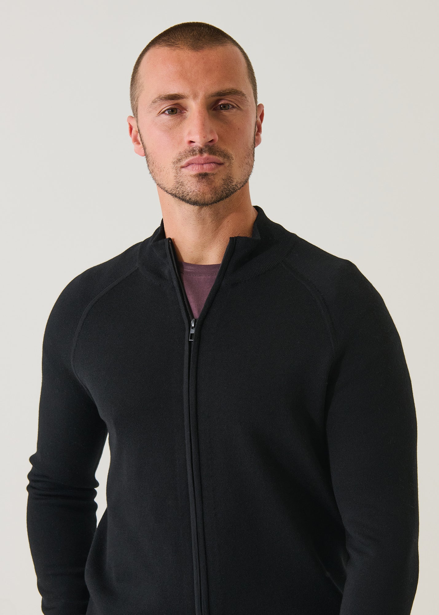 Double Face Merino Raglan Cardigan