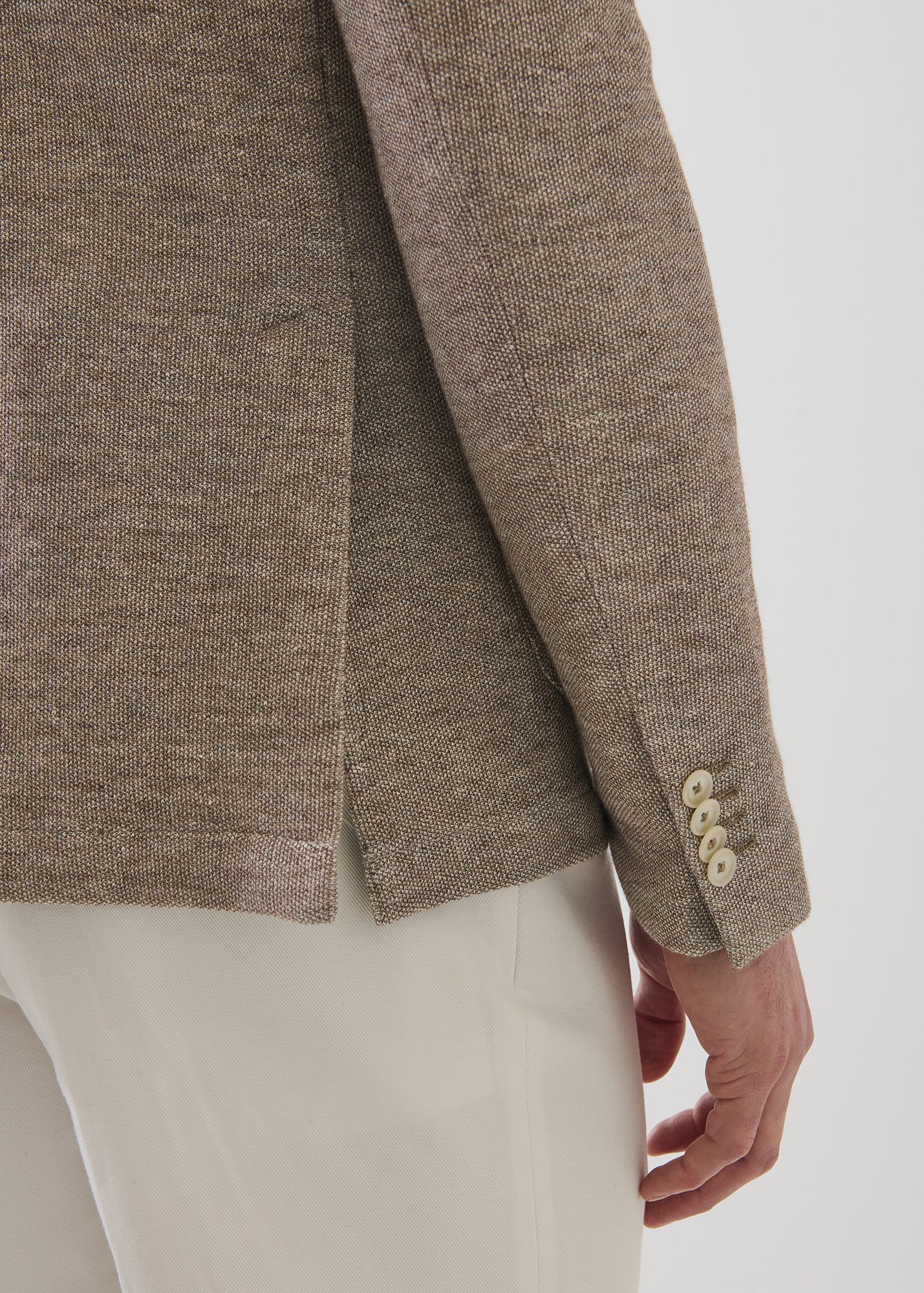 Double Face Cotton-Linen Knit Blazer - PATRICK ASSARAF