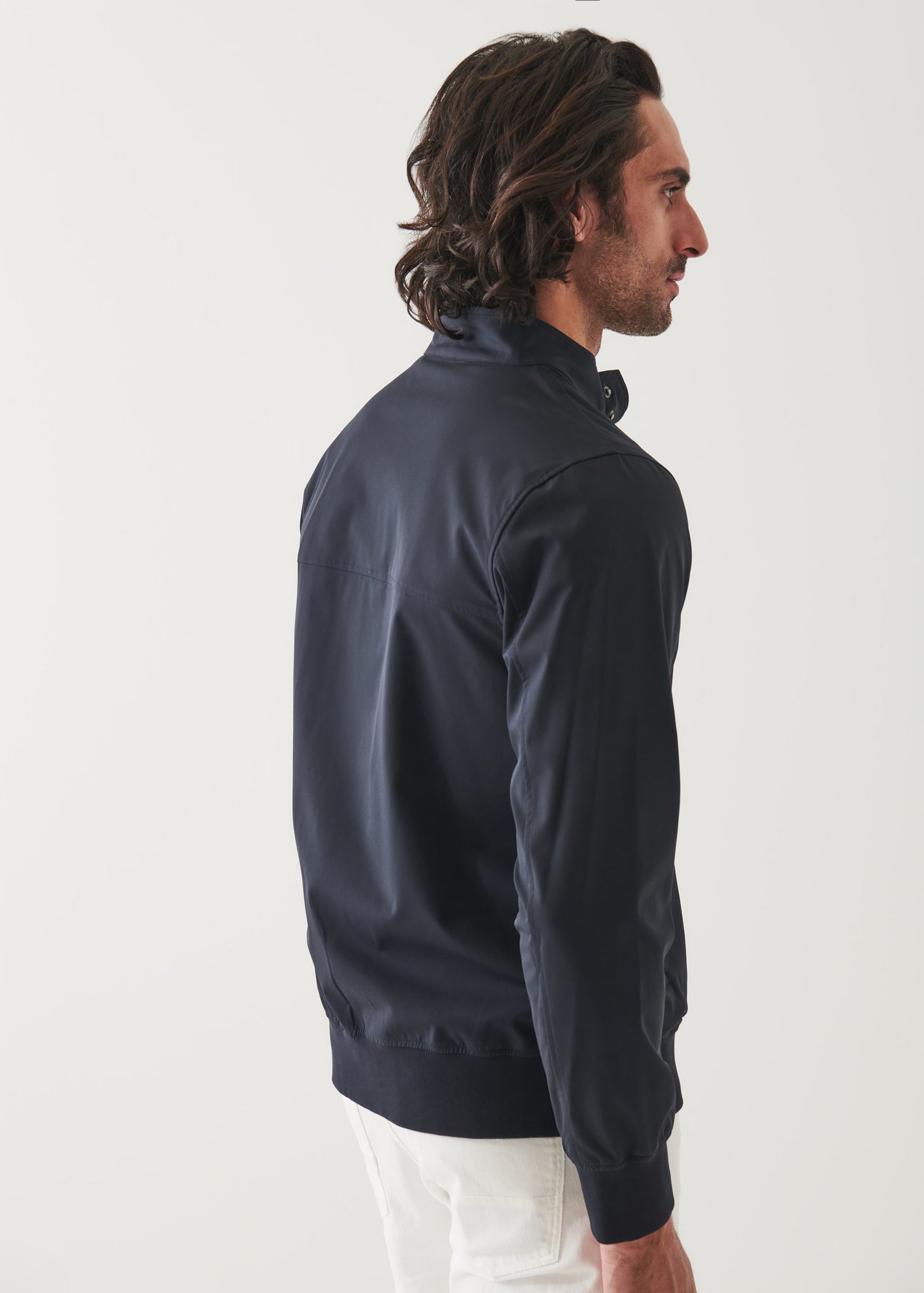 Nylon Stretch Bomber Jacket