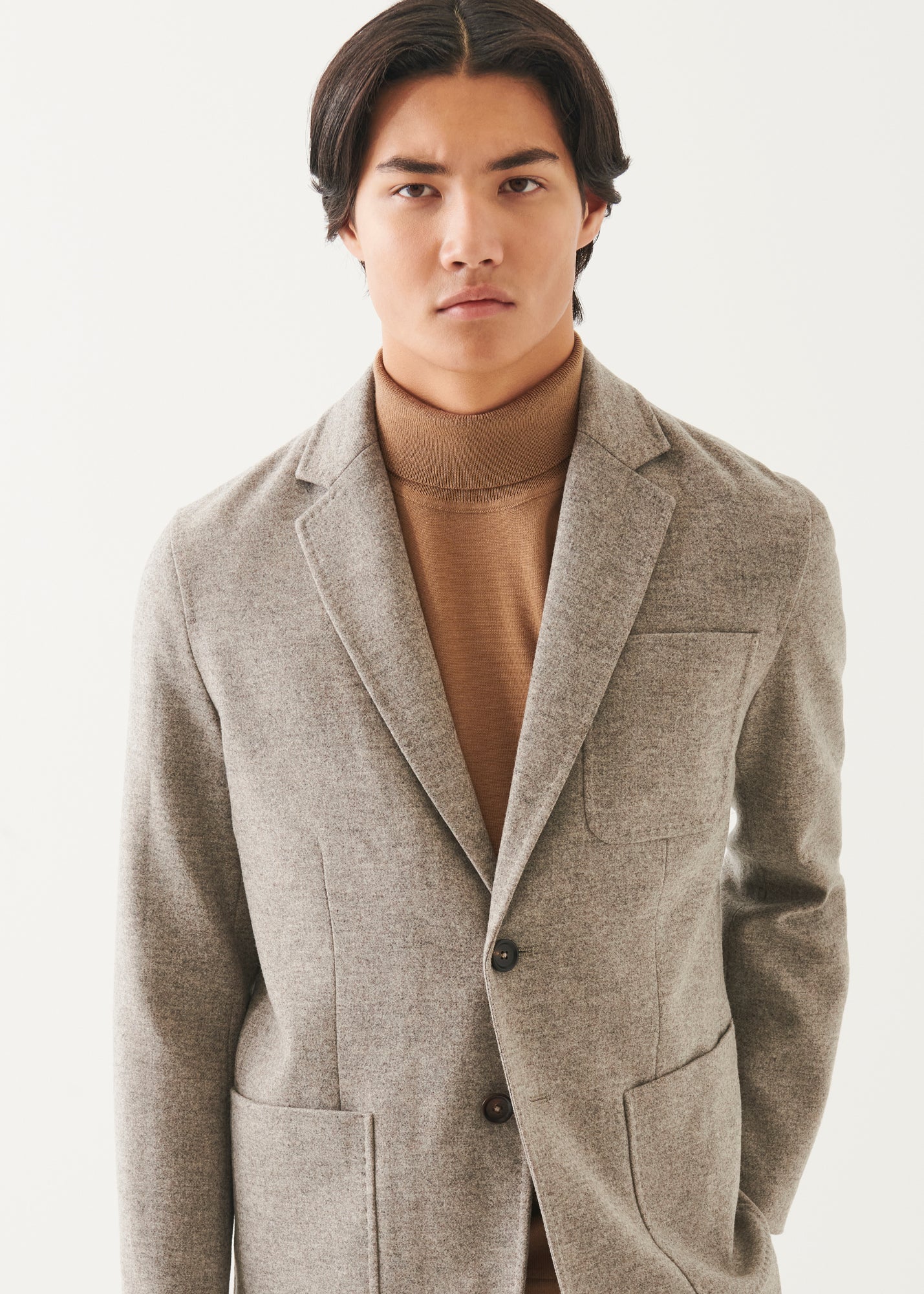 Wool Two-Button Blazer