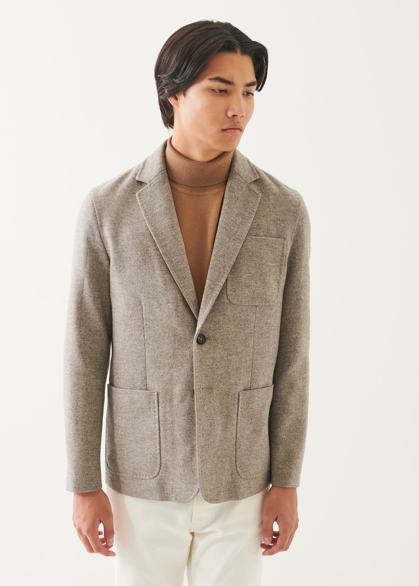Wool Two-Button Blazer