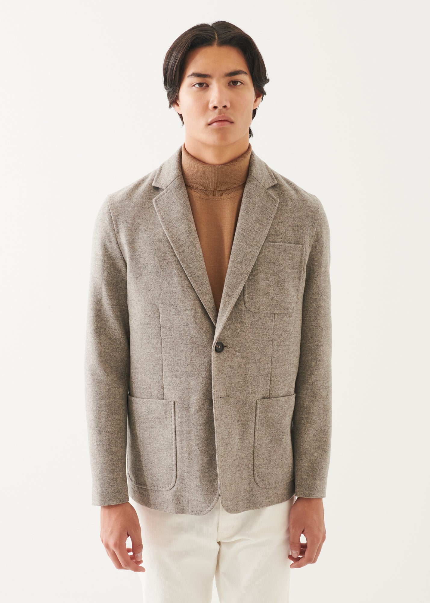 Wool Two-Button Blazer