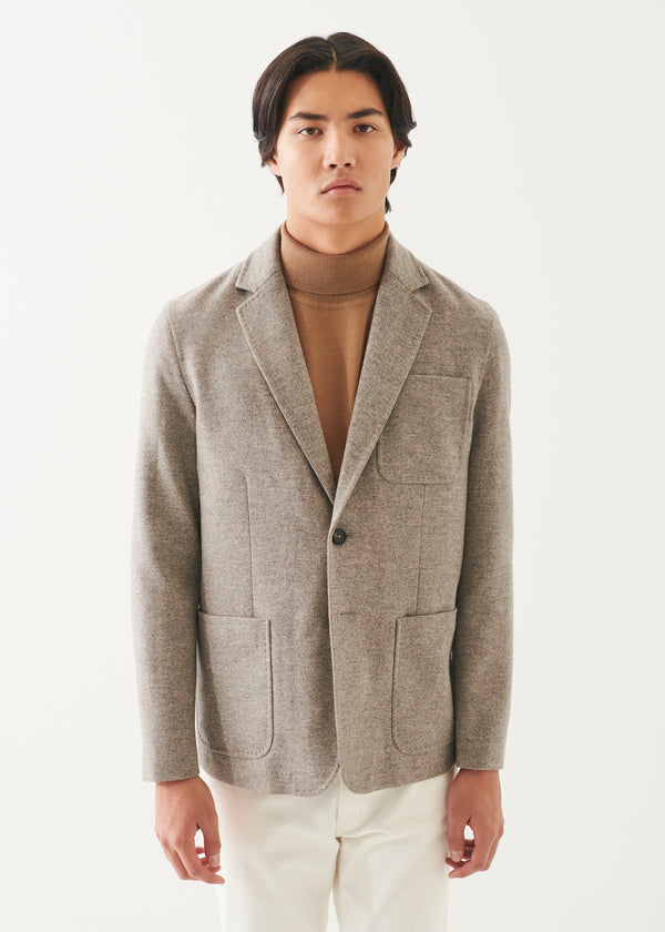 Wool Two-Button Blazer