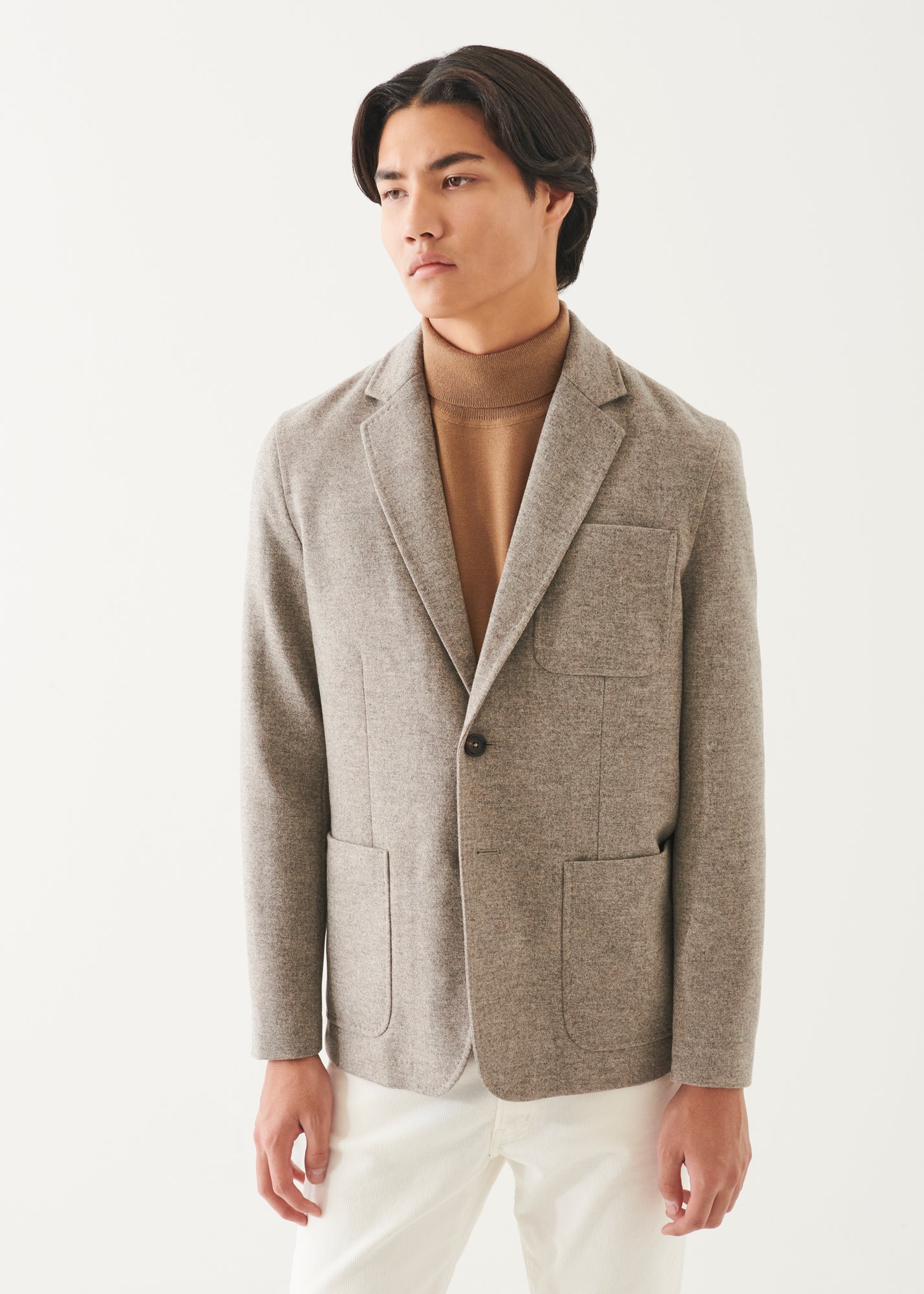 Wool Two-Button Blazer