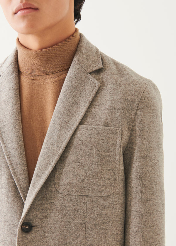 Wool Two-Button Blazer