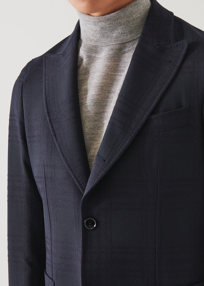 Window Pane Check Blazer