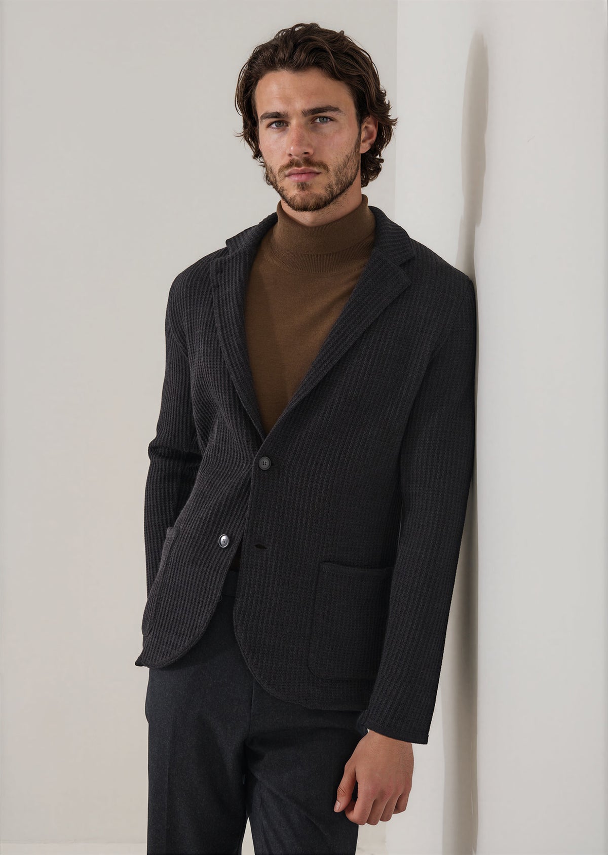 Chain Stitch Merino Two Button Blazer - PATRICK ASSARAF