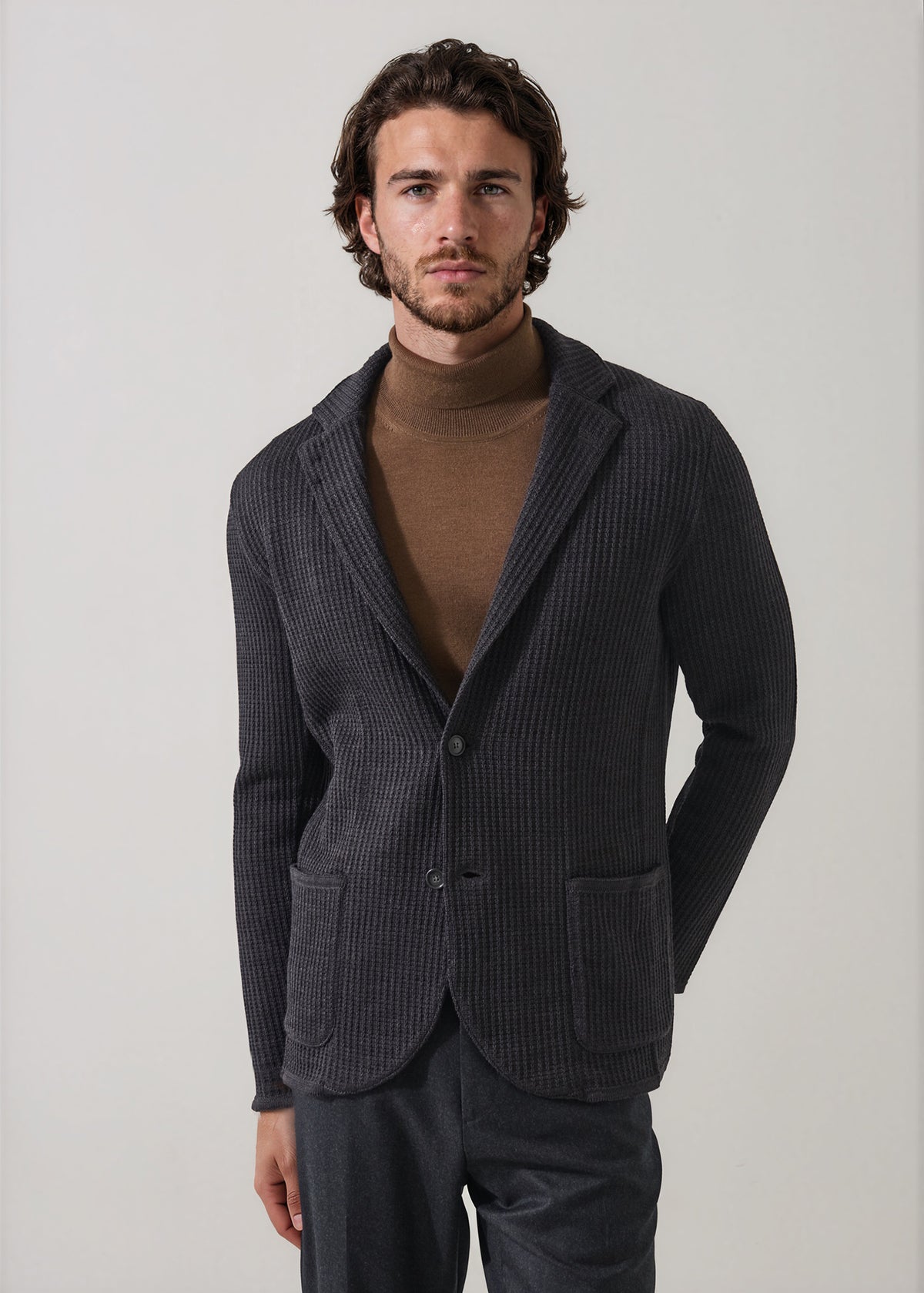 Chain Stitch Merino Two Button Blazer - PATRICK ASSARAF