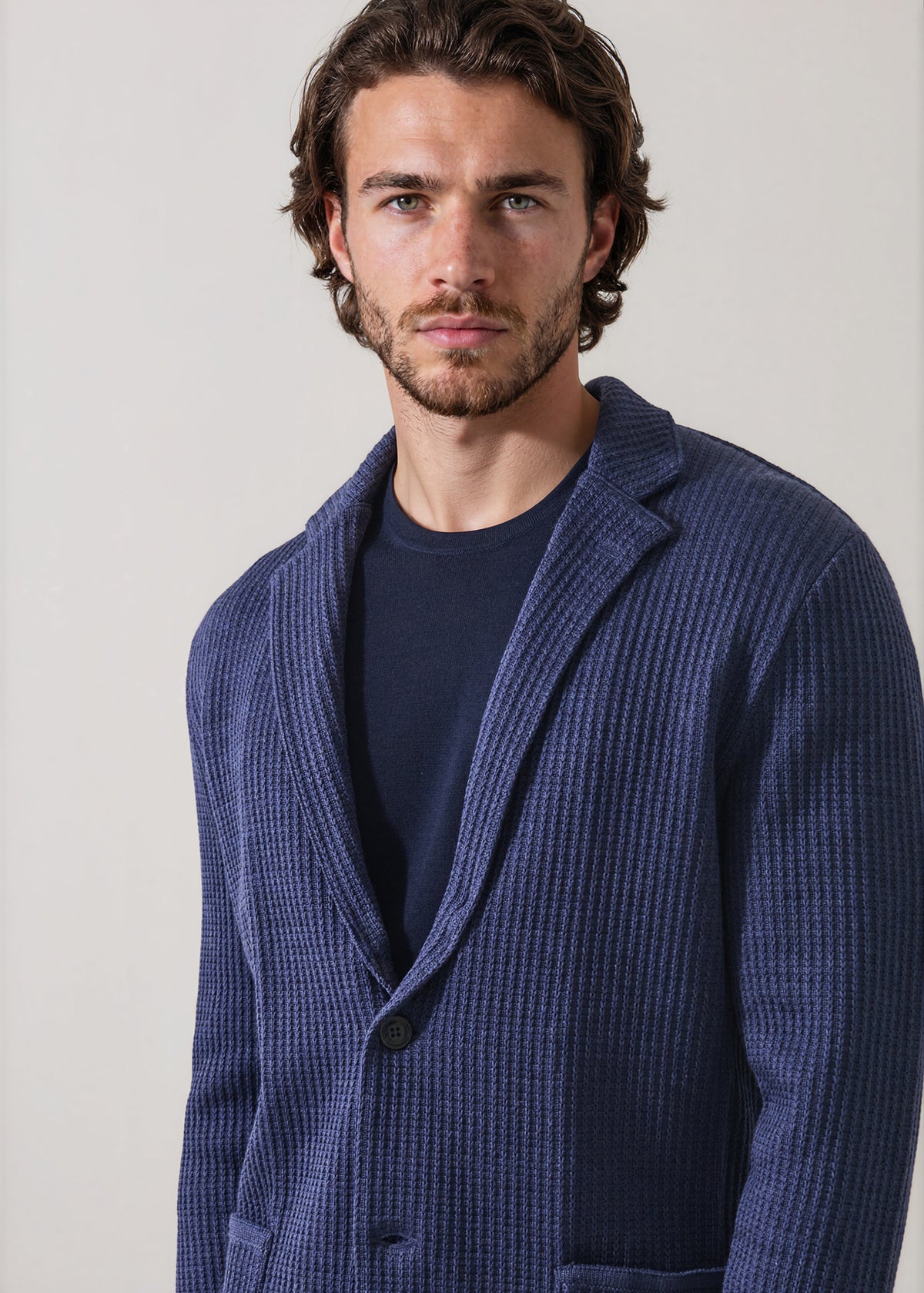 Chain Stitch Merino Two Button Blazer - PATRICK ASSARAF