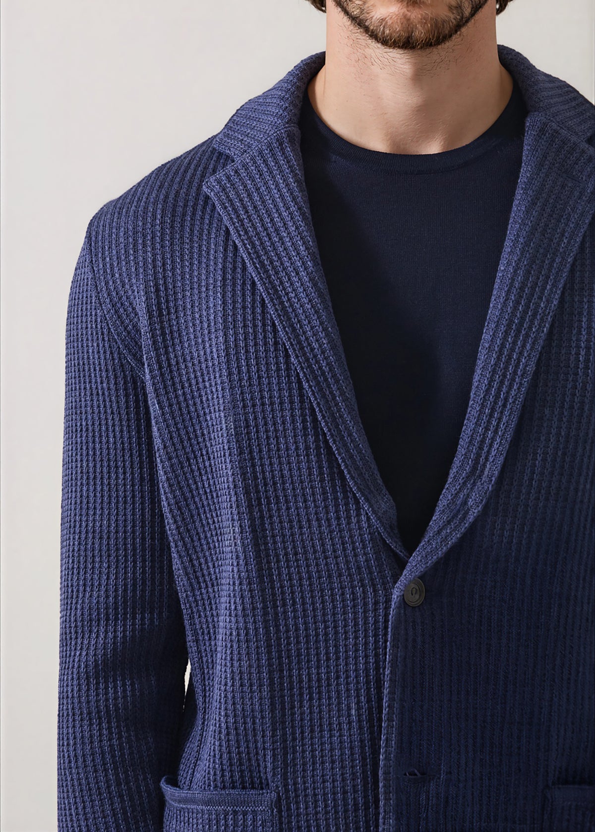 Chain Stitch Merino Two Button Blazer - PATRICK ASSARAF