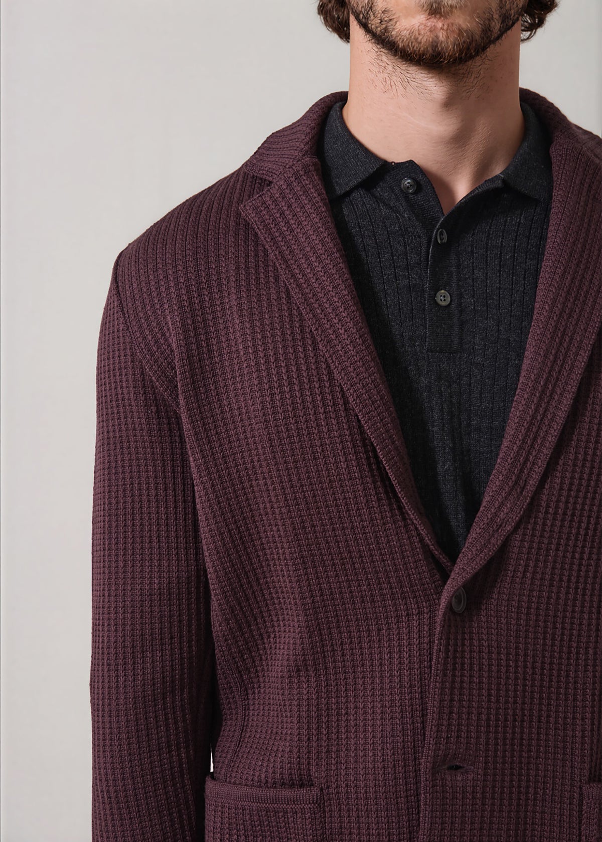 Chain Stitch Merino Two Button Blazer - PATRICK ASSARAF