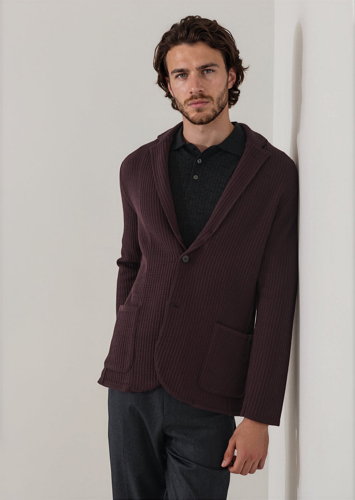 Chain Stitch Merino Two Button Blazer - PATRICK ASSARAF