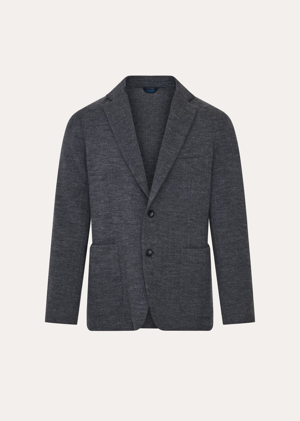 Wool Knit Herringbone Blazer - PATRICK ASSARAF