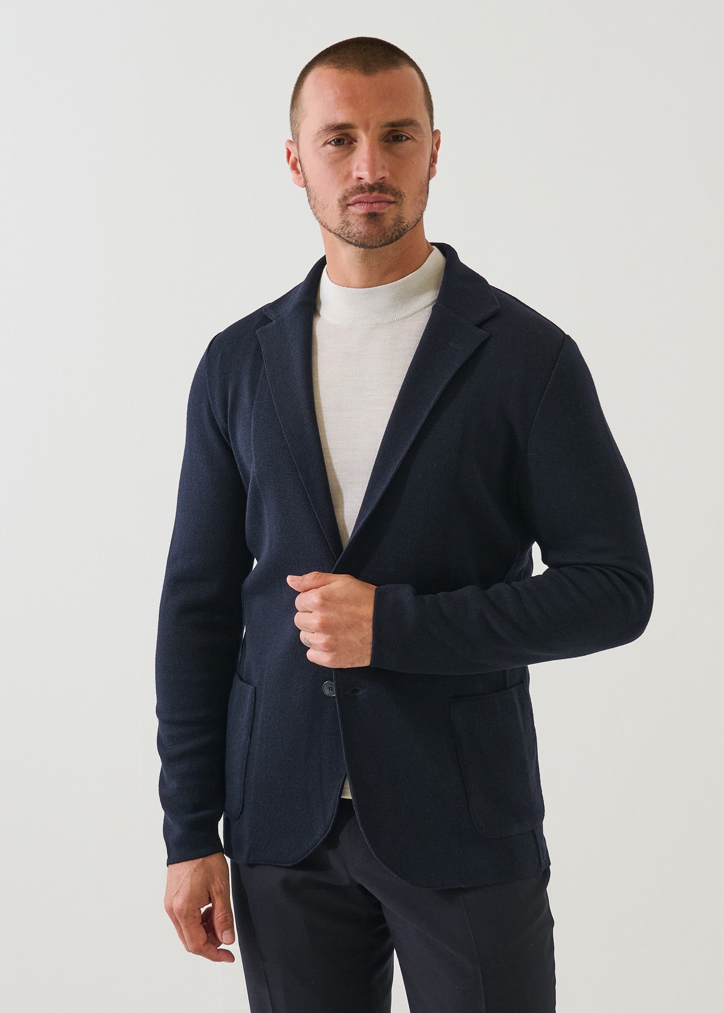 Merino Two Button Blazer
