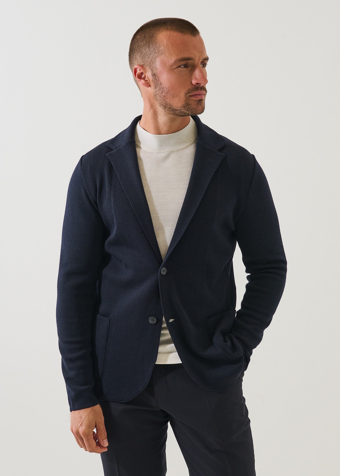 Merino Two Button Blazer