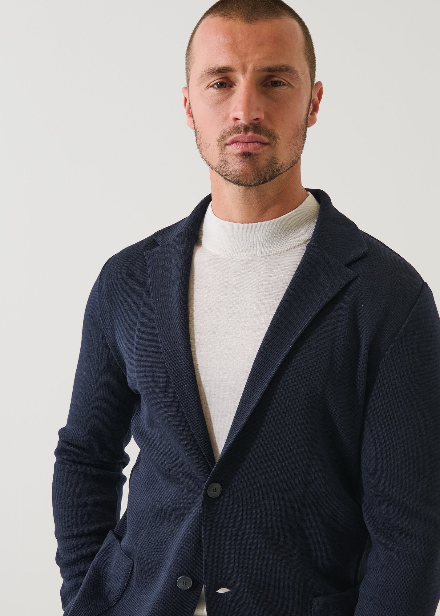 Merino Two Button Blazer
