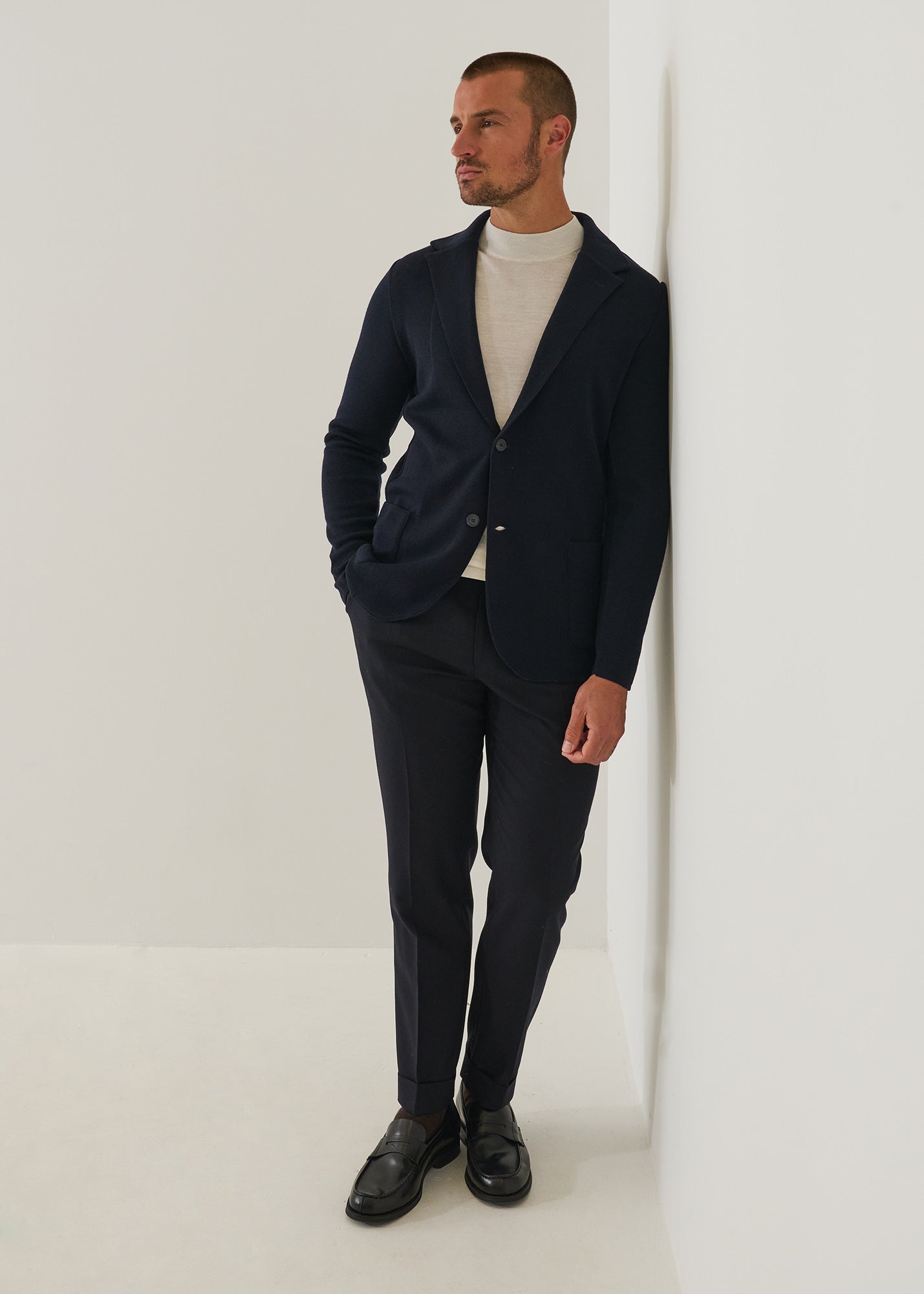 Merino Two Button Blazer