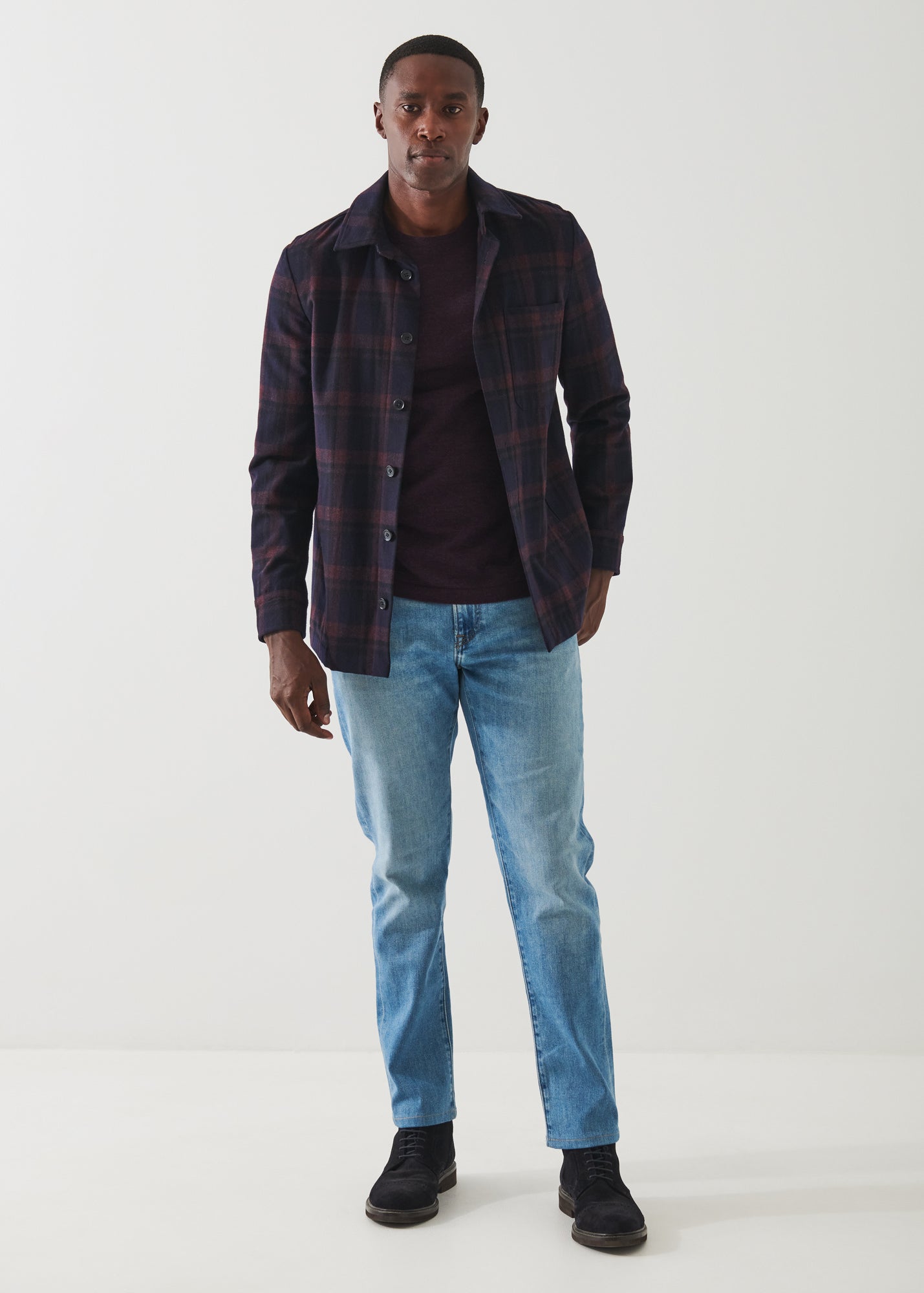 PLAID SHIRT JACKET | PATRICK ASSARAF.