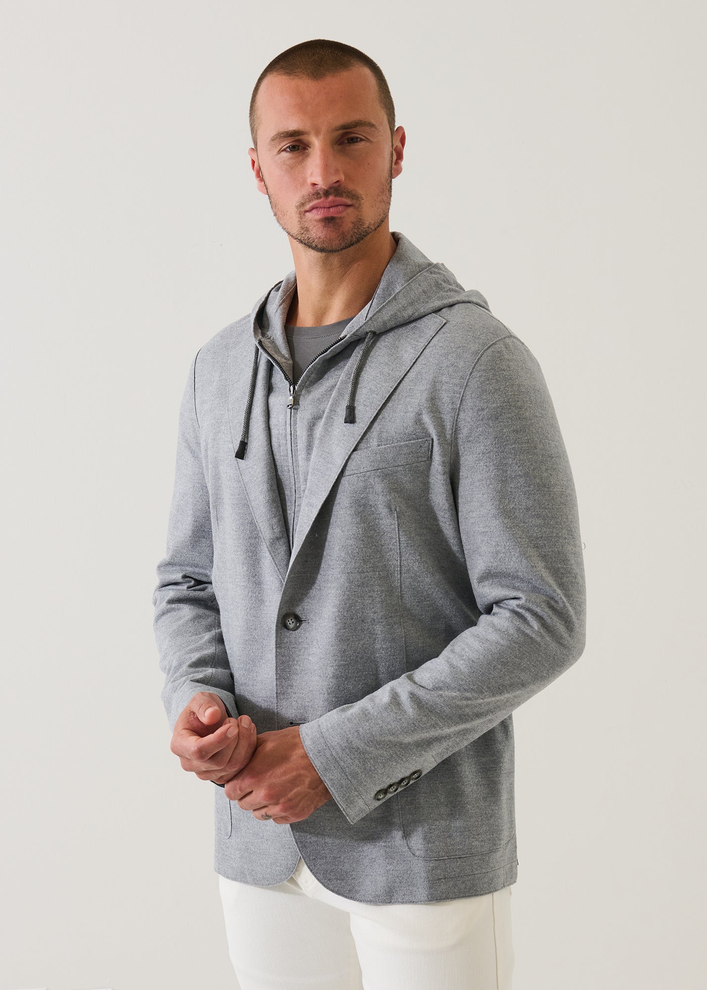 Wool Hooded Blazer