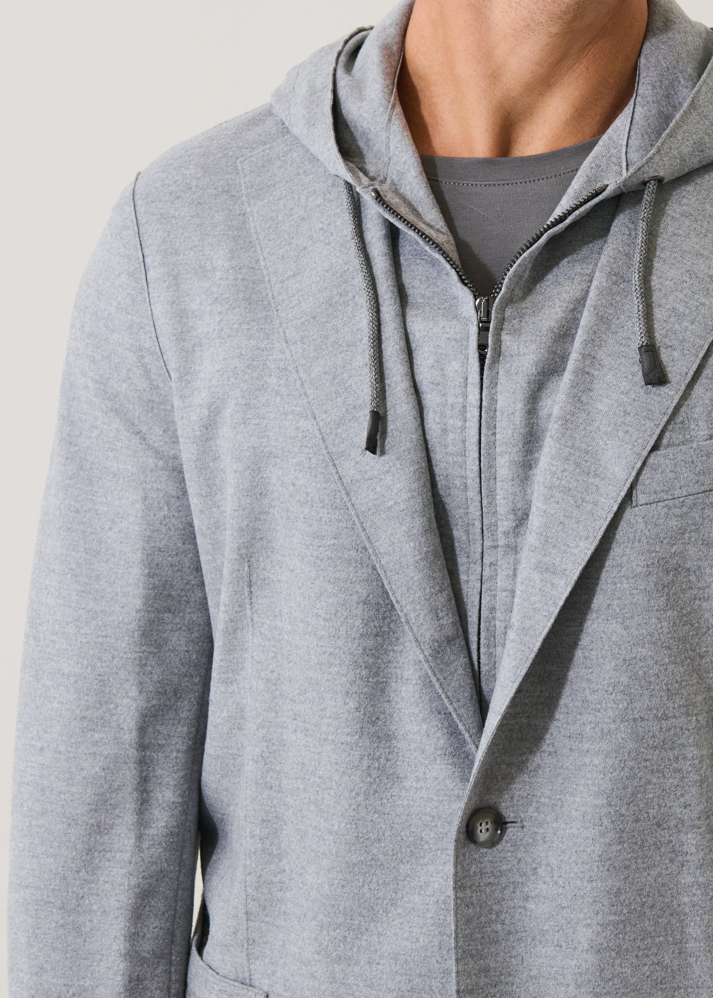 Wool Hooded Blazer