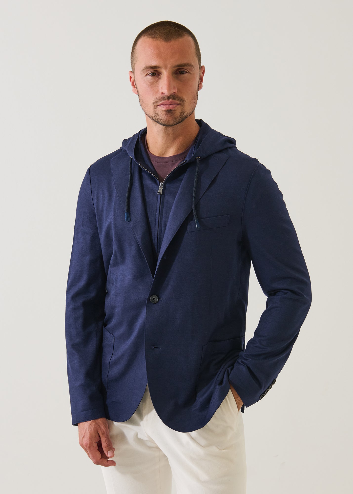 Wool Hooded Blazer