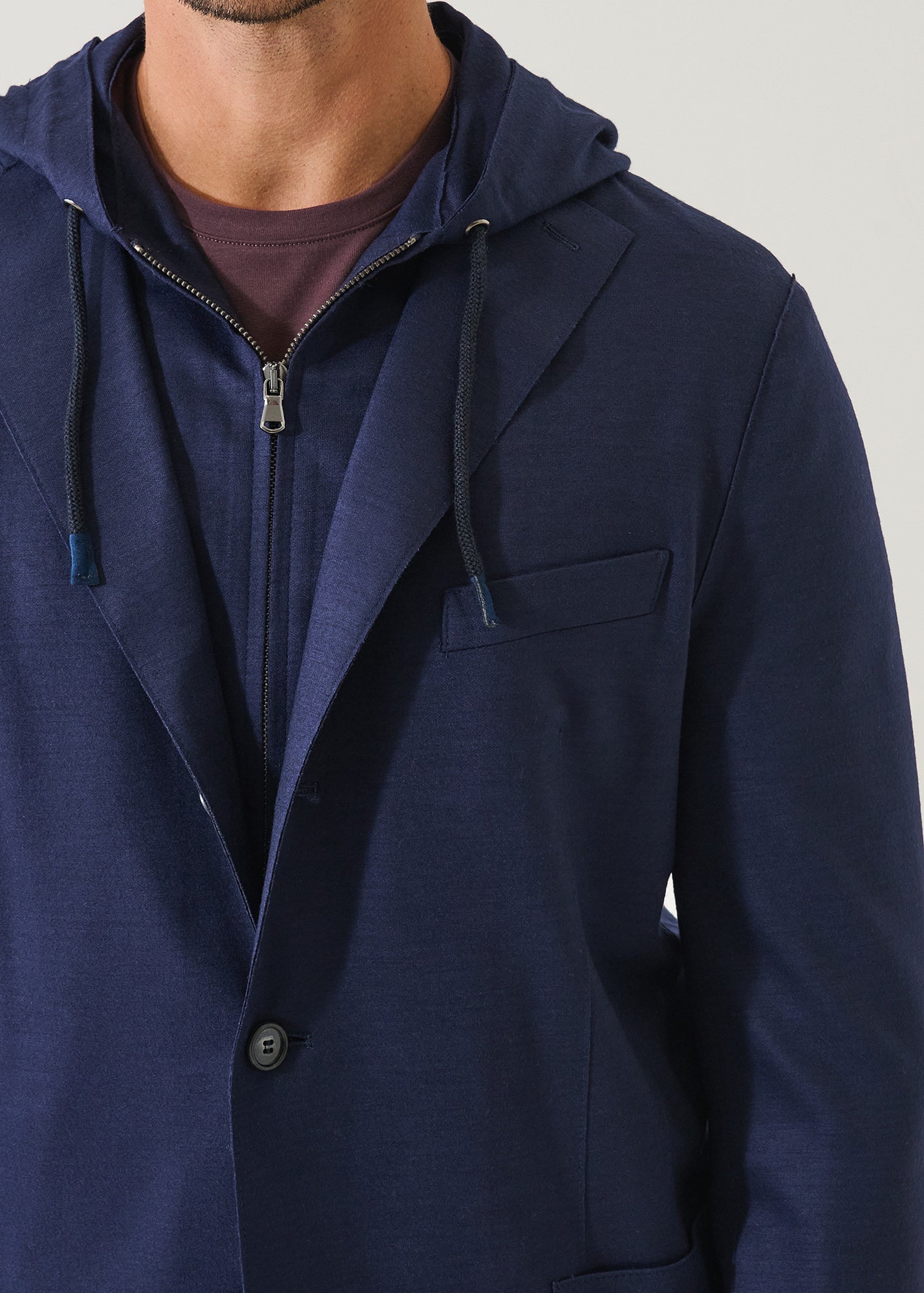 Wool Hooded Blazer