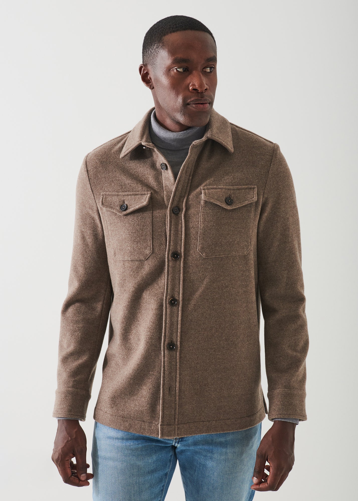 WOOL SHIRT JACKET