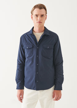 Italian Nylon Utility Shirt Jacket