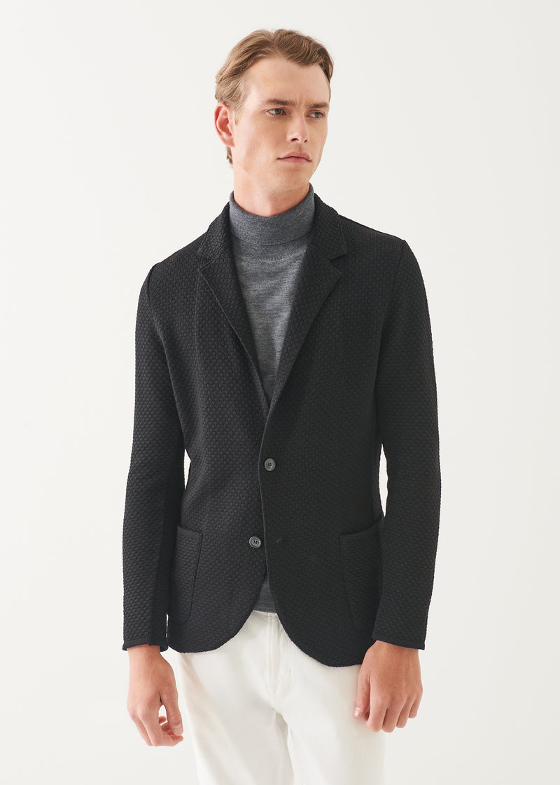 Merino Bubble Stitch Blazer