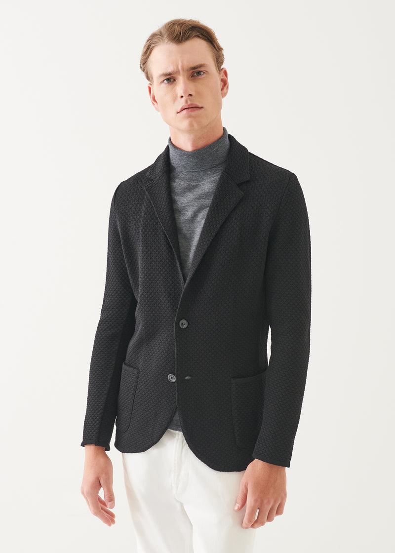 Merino Bubble Stitch Blazer