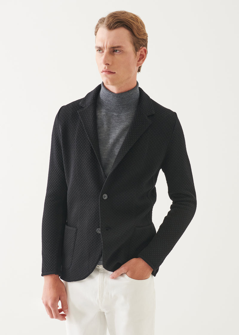 Merino Bubble Stitch Blazer