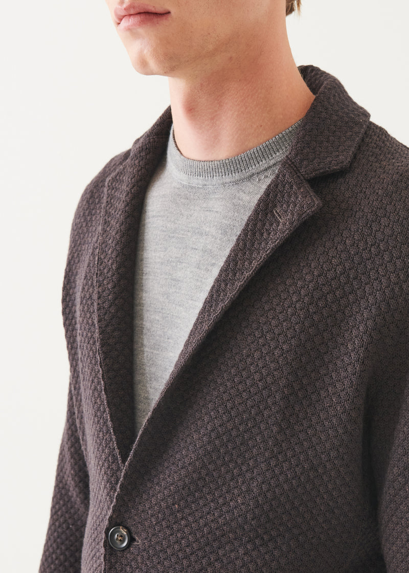 Merino Bubble Stitch Blazer