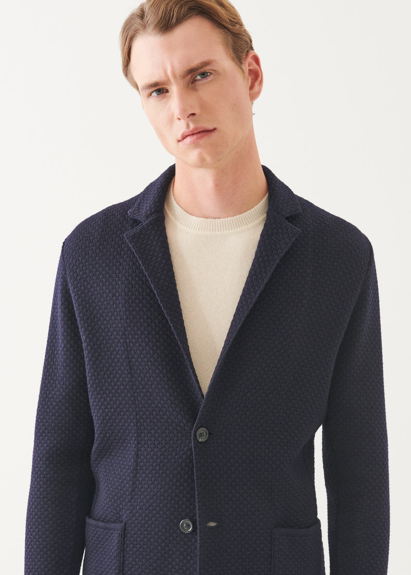 Merino Bubble Stitch Blazer