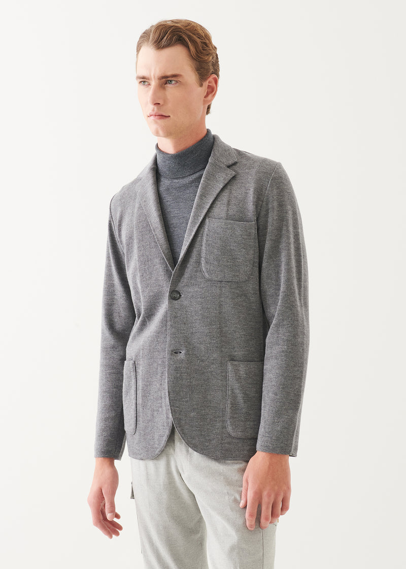 Double Face Merino Half Milano Stitch Blazer