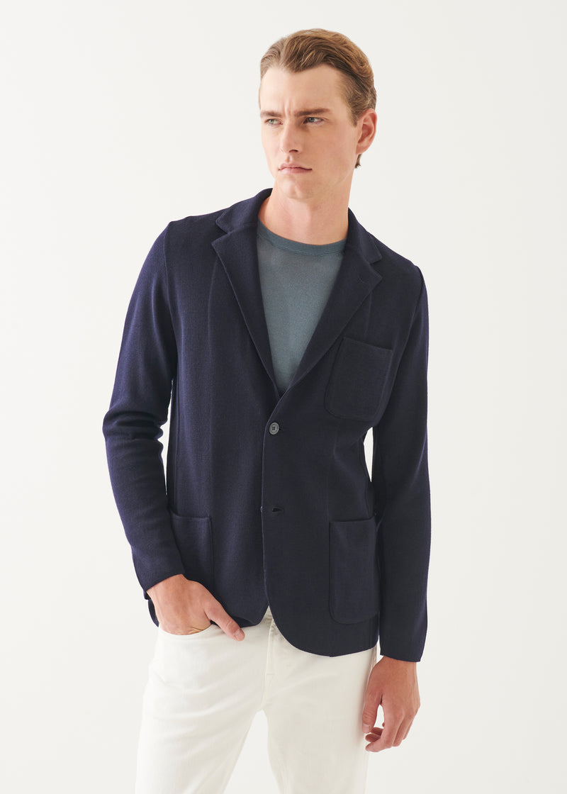 Double Face Merino Half Milano Stitch Blazer