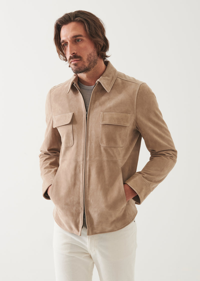 Suede Shirt Jacket