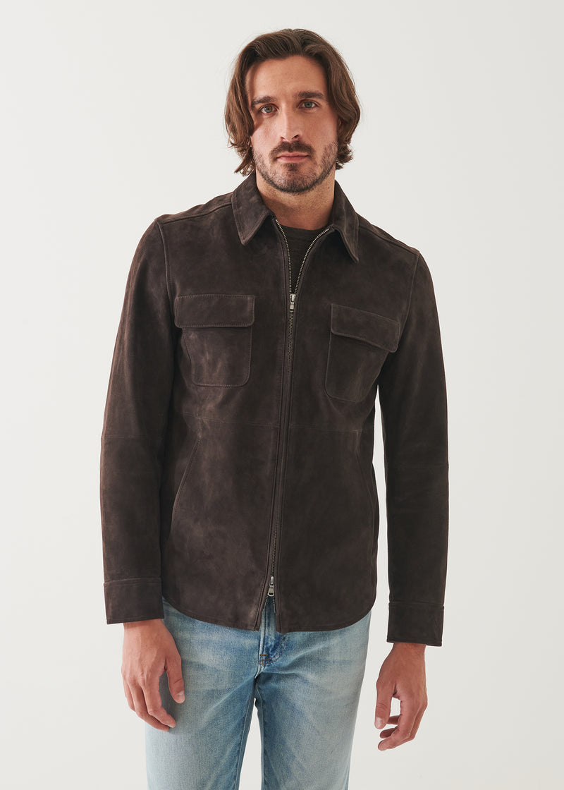 Suede Shirt Jacket