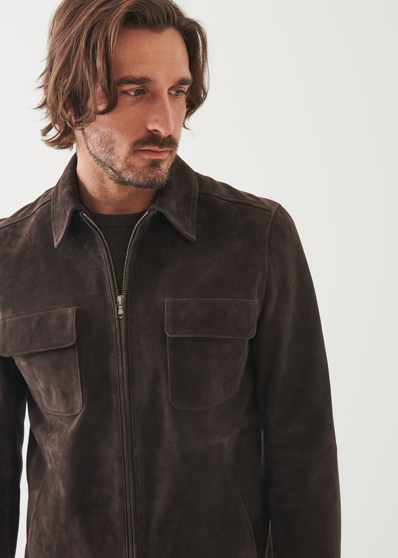 Suede Shirt Jacket