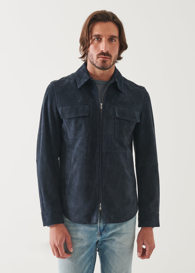 Suede Shirt Jacket