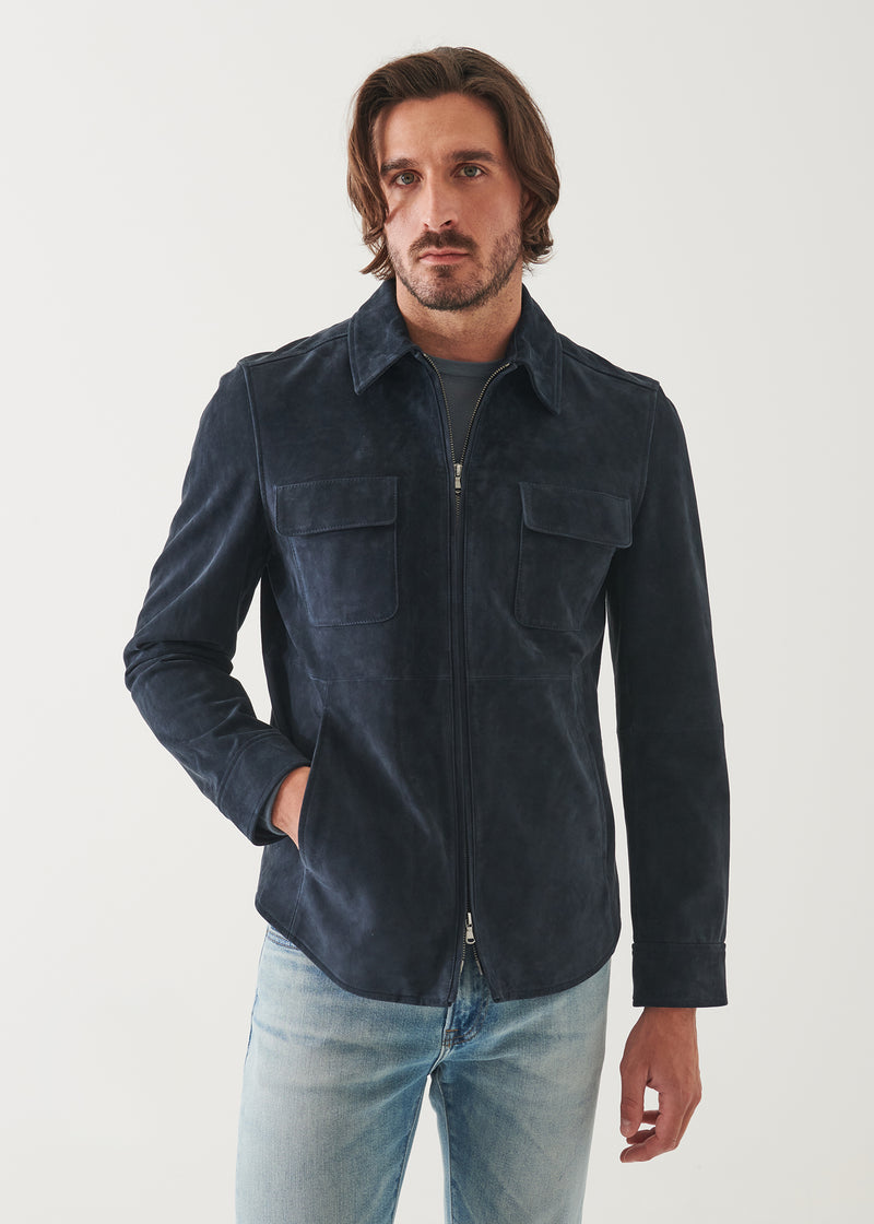 Suede Shirt Jacket